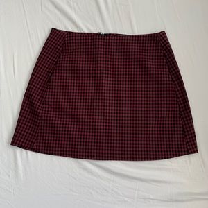 Plaid mini skirt